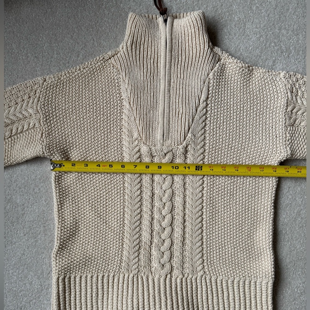 NWOT L.L. Bean Cream Turtleneck Sweater - Picture 7 of 8
